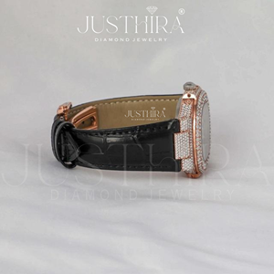 นาฬิกาข้อมือผู้ชายสไตล์ฮิปฮอปสุดหรู ปรับแต่งได้ สายหนัง ตัวเรือนทรงเหลี่ยม หน้าปัด 41 มม. ประดับเพชรโมอิสซาไนต์ ระบบควอตซ์ พร้อมราคาโรงงานที่ดีที่สุด - Product Image 3