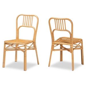 Rattan side <b>chair</b> with handwoven seat superior quality <b>stackable</b> <b>dining</b> <b>chairs</b> for indoor outdoor use - Product Image 3