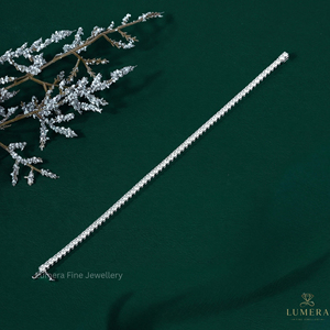 4.336 Carat Round Diamond Tennis Bracelet F Color VS VVS Clarity Solid <b>Gold</b> 9k 10k 14k 18k Fine Jewelry Premium Wedding Gift - Product Image 5