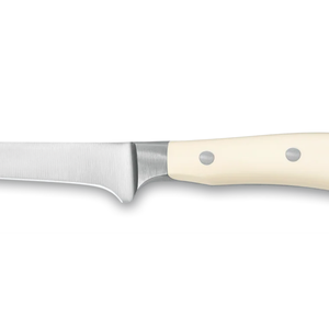 Couteaux à désosser professionnels de 5 pouces en acier inoxydable, lame incurvée tranchante avec manche ergonomique en ivoire blanc à triple rivet pour la viande - Product Image 3