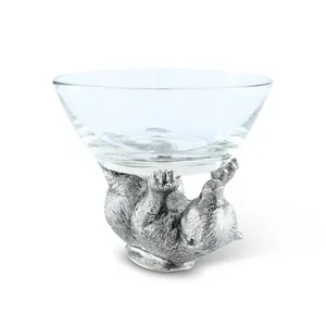 Tazón de Cerámica con Forma de Animal y Base de Metal con Diseño de Oso, Estilo Americano Ecológico, Plato Decorativo, Diseño Novedoso, Decoración Hecha a Mano para el Hogar - Product Image 2