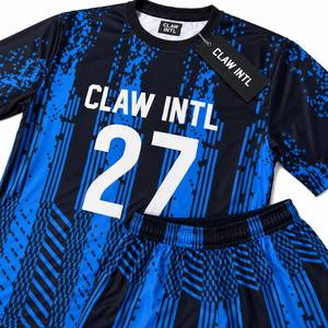 Tenue de football personnalisée, couleur unie, sublimée, 100% polyester, anti-transpiration, protection UV, respirante, antibactérienne - Product Image 4