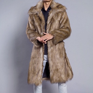 FallWinter New Arrival <b>Men's</b> Collared Faux Fur <b>Long</b> Coat Sehe Fashion - Product Image 4