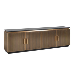 Modern Modular Eco-Friendly Wood Living Room <b>Cabinet</b> <b>with</b> Slab <b>Doors</b> Large Capacity <b>Storage</b> Design for Home Furniture - Product Image 3