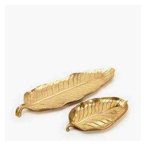 Bandeja de Aluminio Hecha a Mano Estilo Art Deco, Forma Rectangular, Apta para Microondas, Adorno Decorativo para el Hogar, Regalo de Diwali - Product Image 5