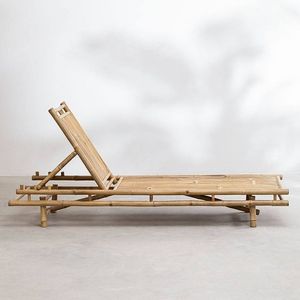 Chaise longue de jardin en bambou, lit de soleil relaxant, mobilier de jardin écologique, fournisseur du Vietnam - Product Image 3