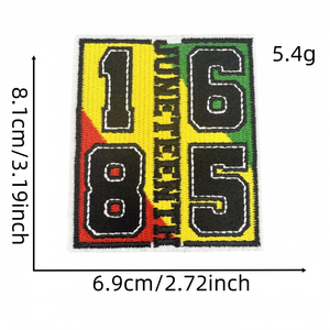 OEM Custom Woven Embroidery Patch Iron On Clothing Badge High Quality Sew On Logo Patch for Uniform Hats <b>Jackets</b> and Bags - Product Image 6
