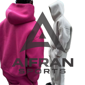 เสื้อฮู้ดผ้าฝ้ายพรีเมียม Aifran รุ่นหนาพิเศษ – เสื้อพูลโอเวอร์บุขนนุ่มพิเศษพร้อมเชือกปรับได้และกระเป๋าจิงโจ้ - Product Image 4