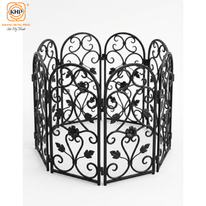 Valla de hierro forjado de estilo clásico, galvanizada, duradera, ornamental, forjada a mano, para jardín doméstico, de fabricación vietnamita. - Product Image 2