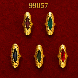 Gold Plated Trendy Filigree Alloy Fashion <b>Rings</b> Lab Created CZ <b>Women</b> Bridal Jewelry Statement <b>Ring</b> <b>Set</b> - Product Image 5