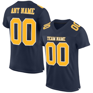 Wholsale Direct Industry Best Selling Custom Black <b>Silver</b> <b>Mesh</b> Authentic Football Jersey - Product Image 6