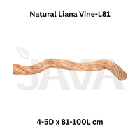 Perchoir pour oiseaux en bois décoratif, écologique, durable et réutilisable pour aquascape, terrarium, vivarium, liane, L80-100