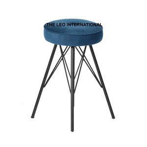 Modern and Simple Genuine Iron Metal Rectangle Shape Living and Dining Room Furniture with Metal Ottoman <b>Stool</b> - Product Image 3