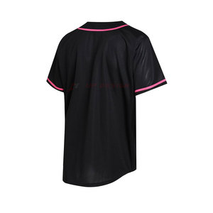 เสื้อเบสบอลโพลีเอสเตอร์ 100% ระบายอากาศได้ดี สั่งทำพิเศษ พร้อมโลโก้แบบกำหนดเอง แขนสั้น เสื้อทีม-ขายส่งและลดราคา - Product Image 2
