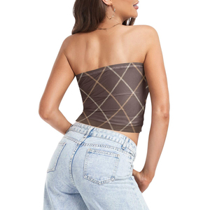 Women's Athletic Yoga Tube <b>Tops</b> for Workouts Solid Color Knitted Gym <b>Top</b> Sublimation Print Casual Style Running <b>Tops</b> OEM - Product Image 2