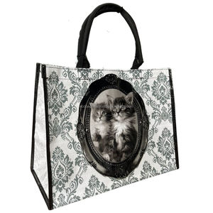 Bolsas de compras tejidas de algodón de lona de diseño personalizado de alta calidad con laminación de revestimiento interior Patrón de logotipo al por mayor de Vietnam - Product Image 1