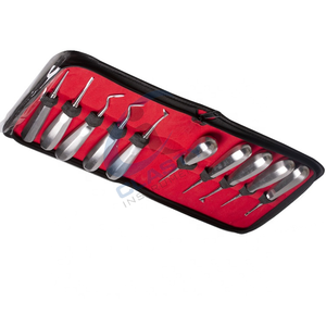 Kit d'instruments chirurgicaux dentaires, outils manuels en argent, poignée ergonomique, classe I, certifié CE, CLASTY INSTRUMENT - Product Image 2