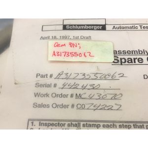 Cable Schlumberger A3173550062, MTS, Tray, Grip - Equipos y piezas semiconductores de confianza de la marca global Trusted Global Legacy - Product Image 5