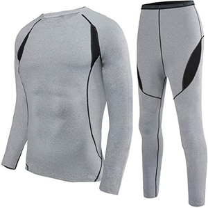 Conjunto de compresión elástica de talla grande más vendido, logotipo personalizado, conjunto de compresión transpirable y resistente al viento - Product Image 2