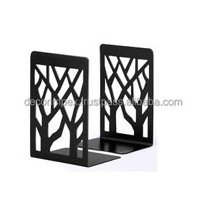 Sujetalibros de metal Topinon para estantes-Soportes de extremo de libro de base pesada para oficina-2 piezas por paquete (negro) - Product Image 1