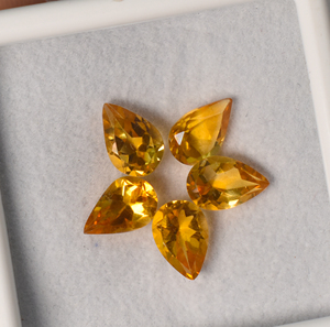 Cuarzo Citrino Natural Corte Pera 12X8 mm Piedra Preciosa Suelta Para la Fabricación de Joyas - Product Image 4