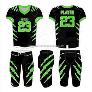 2025 dernier article le plus demandé sérigraphie matériel sergé Sublimation personnalisé 2 pièces Football américain uniforme ensemble - Product Image 5