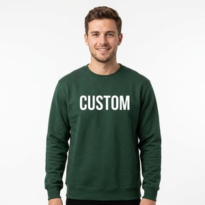 Custom Men's <b>Sweatshirt</b> <b>Embroidery</b> Cotton Fleece Crewneck Pullover Casual Streetwear Wholesale Apparel Manufacturer - Product Image 5