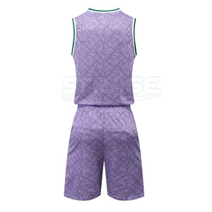 Modern <b>Athletic</b> Stylish Basketball Uniform Lightweight Eco-Friendly Breathable Polyester Fabric Durable Quality OEM Service - Product Image 2