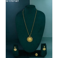Ensemble de collier pendentif élégant et magnifique plaqué or, style ethnique, bijoux en alliage d'or, collier chaîne pour femmes, bijoux tendance