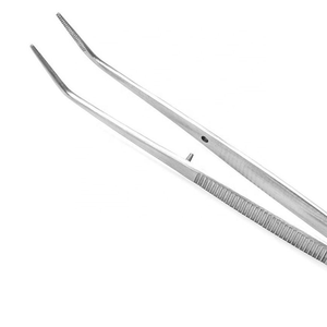 Pince dentaire universitaire en acier inoxydable à pointe dentelée angulaire et à forte adhérence, idéale pour l'insertion de tampons de coton – Meilleures ventes - Product Image 5