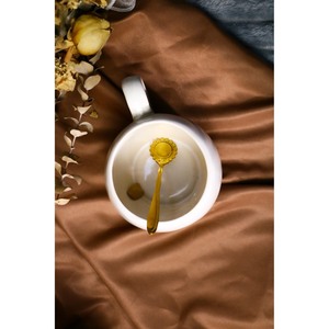 แก้วกาแฟเซรามิกคุณภาพสูงพร้อมช้อน สไตล์วาบิซาบิ ผิวด้าน ลายดอกไม้ สำหรับใช้ในบ้าน - Product Image 3
