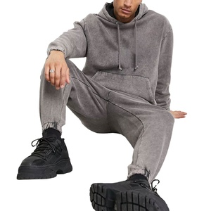 Survêtement d'hiver pour homme grande taille de haute qualité, uni, fabriqué en usine, prix raisonnable, tenue de jogging 2026 - Product Image 3