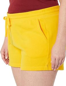 Shorts de sport pour femme en coton molletonné beige, respirants, à séchage rapide, taille haute, avec logo personnalisé, pour la course à pied, la gym et l'été - Product Image 2