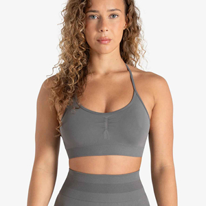 Soutien-gorge de sport et de sommeil sans coutures pour femmes, personnalisé, en gros, avec bretelles froncées et bords invisibles, confortable et élégant - Product Image 3