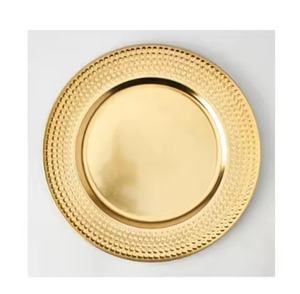 Assiette de Présentation Haut de Gamme en Laiton – Base de Table de Luxe pour Réceptions de Mariage, Hôtels, Restaurants et Banquets – Décoration de Table - Product Image 4