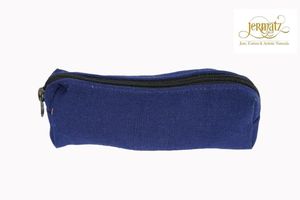 Estuche Cosmético Textil Jermatz a Precio Económico, Cierre de Cremallera Pequeño, Estilo Simple, Naranja, Azul, Blanco, Portátil - Product Image 2