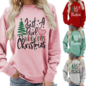 High Quality <b>Women's</b> Spring Hoodies Breathable Anti-Wrinkle <b>Sweatshirt</b> Plus Size Sweet Style Front Printed Cotton/Bamboo Fiber - Product Image 3