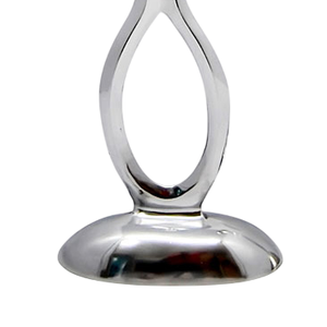 Candelabro de Diseño Moderno para Decoración del Hogar, Portavelas de Aluminio Fundido con Acabado Níquel, Hecho a Mano y Personalizado, Juego de 2 - Product Image 5