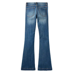 High Quality Women Denim Pants Customized <b>Flare</b> Jeans Comfortable Slim Trousers Breathable Ladies Denim Jeans - Product Image 5