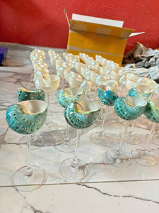Handmade Creativity Shell <b>Wine</b> Glass Conch Cup Design Niche Cocktail Glass <b>Goblet</b> Martini Glasses Wedding Drinking Stemware Gift - Product Image 4