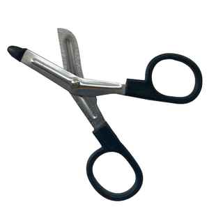 Ciseaux médicaux réutilisables en acier inoxydable, ciseaux à pansements, ciseaux à pansements de traumatisme à bout arrondi, premiers secours, hôpital, clinique - Product Image 1