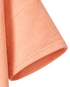 Haut à capuche décontracté pour homme, manches courtes, style streetwear léger d'été, en mélange de coton avec poches, couleur pêche - Product Image 6