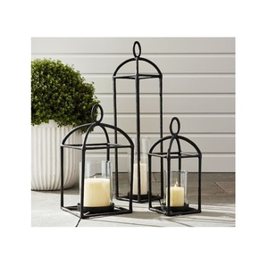 Lanterne à bougie décorative en métal de qualité supérieure, idéale pour créer une ambiance élégante dans les maisons, les événements et les salles à manger. - Product Image 5