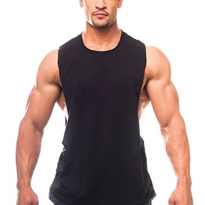 Chalecos Deportivos Casuales de Punto Personalizados para Hombre, Camisetas sin Mangas de Algodón, Aberturas en los Brazos, Transpirables, para Fitness - Product Image 3