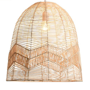 Abat-jour en rotin personnalisable Fournisseur de gros en vrac Luminaire en rotin tissé durable pour projet d'hôtel - Product Image 2