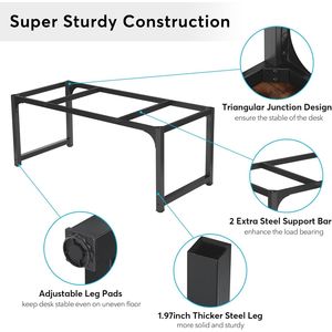 Modern 70.8 X 31.5 Inch <b>Large</b> Office <b>Desk</b> Computer Table Study Writing <b>Desk</b> Workstation - Product Image 2