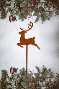 Metal Deer Head Wall Hook Christmas Decorative Rack Luxury Style Rectangle Shape 1 Pcs - Product Image 6