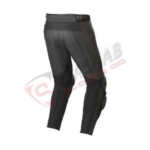 Pantalon de course en cuir PU, pantalon de moto en cuir avec logo personnalisé, anti-boulochage, pantalon coupe-vent pour l'extérieur - Product Image 6