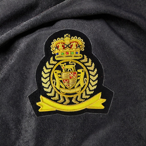 High Quality Customized Design 3D Bullion Wire Embroidery Badges Handmade Canvas Safety <b>Pin</b> Custom Colors Custom Logo Promotion - Product Image 3