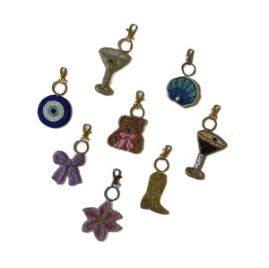Personalized Seed Beads <b>Bag</b> <b>Charm</b> For Travel <b>Bag</b> Decoration Handmade Beaded <b>Bag</b> <b>Charm</b> With Premium Seed Beads Craftwork - Product Image 6